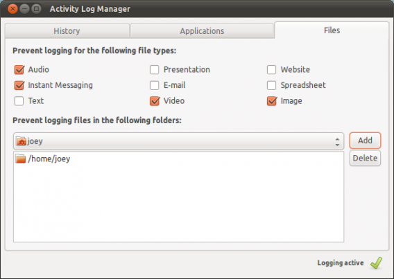 Ubuntu删除历史记录软件 Activity Log Manager 保护隐私 我是菜鸟 