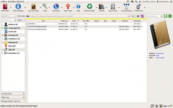 calibre 0.8.38