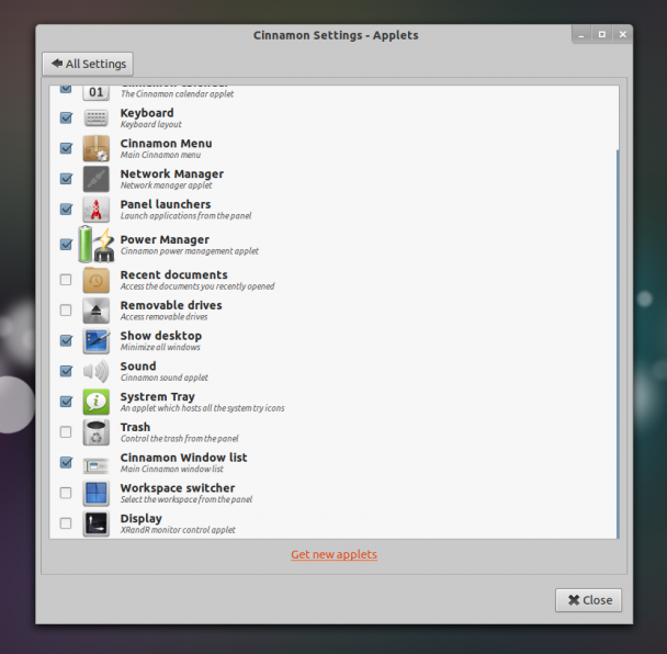 cinnamon-settings-applets