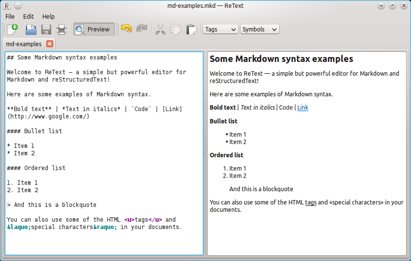 功能强大文本编辑器 ReText3.0 发布 | 我是菜鸟