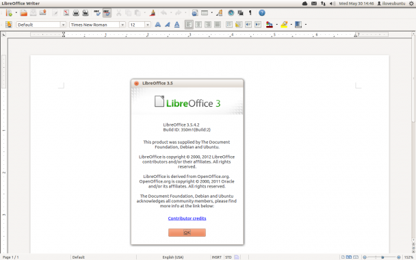libreoffice 3.5.4