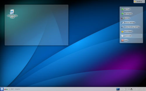 Kubuntu 1308 desktop set