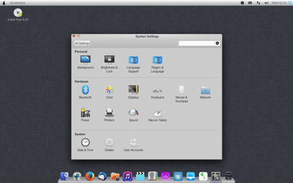 Pearos8-setting