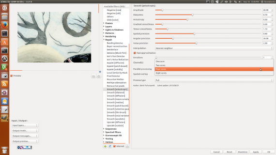 gimp gmic 8 cores