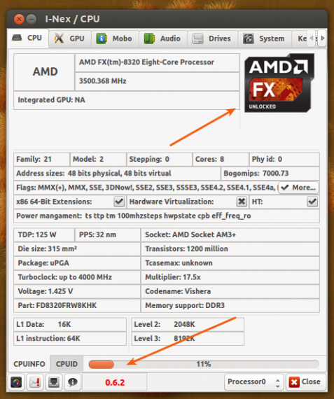 I-Nex 062 cpu