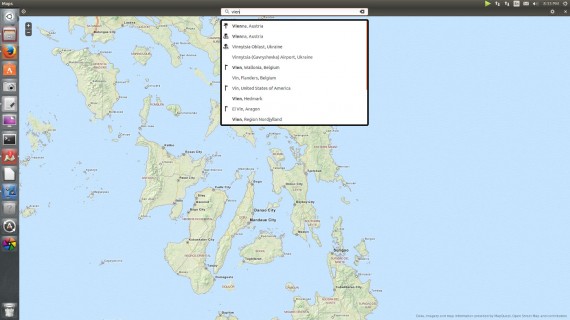 drop down gnome maps ubuntu 14.04