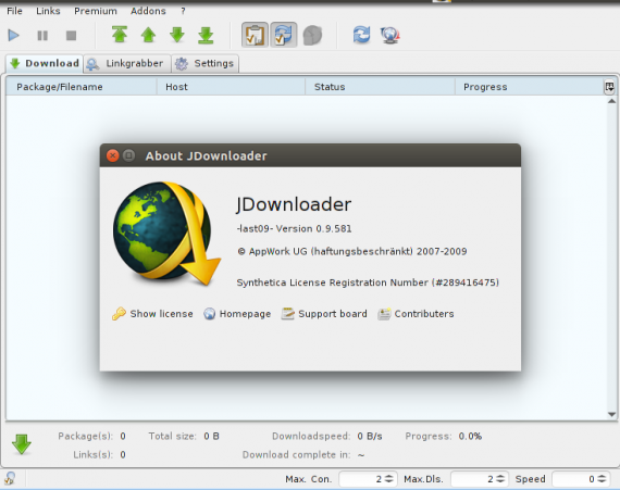 JDownloader 0.9.5.81