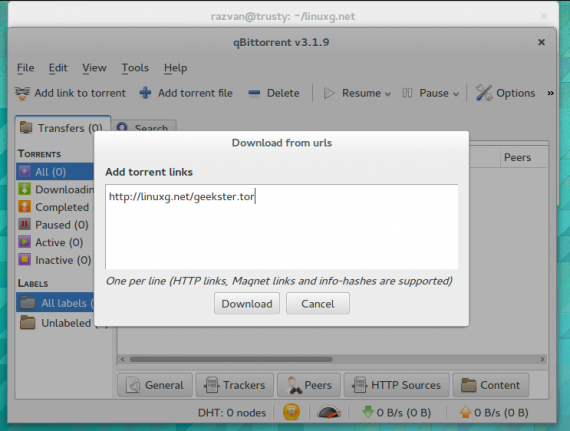 qBittorrent 3.1.9