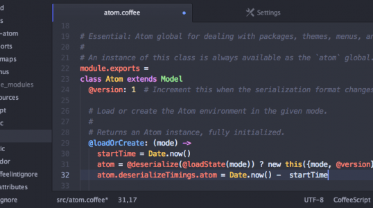 文本编辑软件 Atom 1.6.0 发布