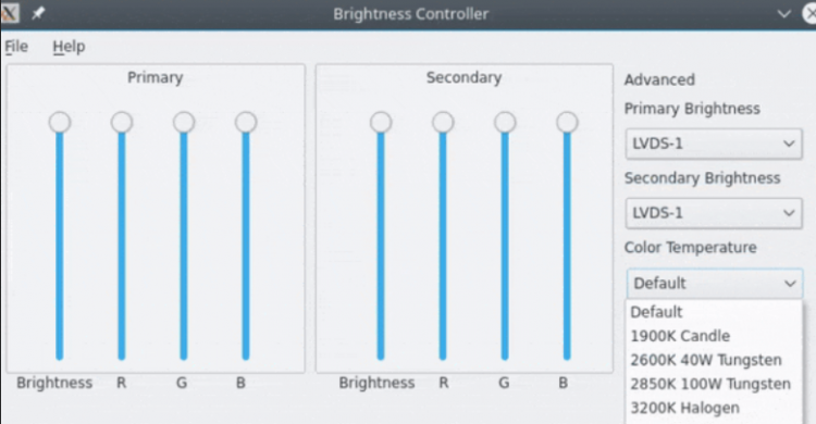 Brightness Controller 2.0 让您调整外部显示器的亮度，温度