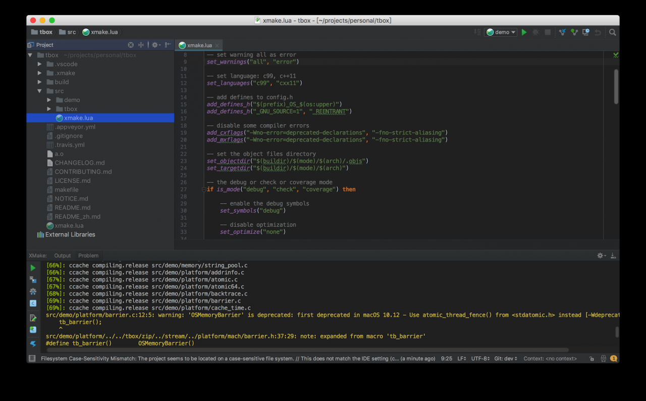 xmake-idea v1.0.3 发布, 一个集成xmake的Intellij-IDEA插件