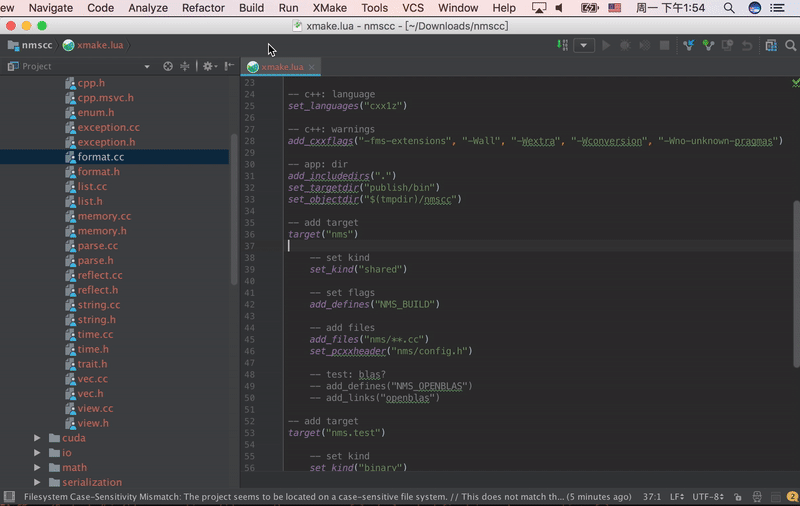 xmake-idea v1.0.3 发布, 一个集成xmake的Intellij-IDEA插件