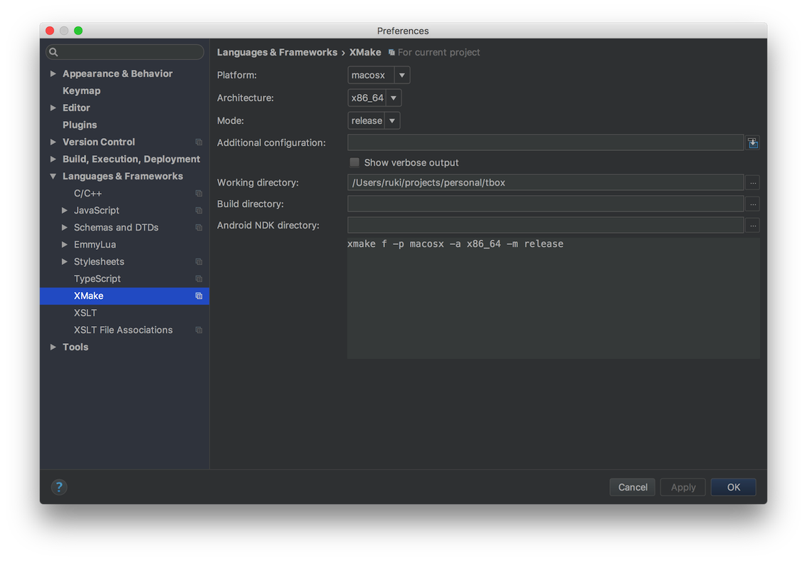 xmake-idea v1.0.3 发布, 一个集成xmake的Intellij-IDEA插件