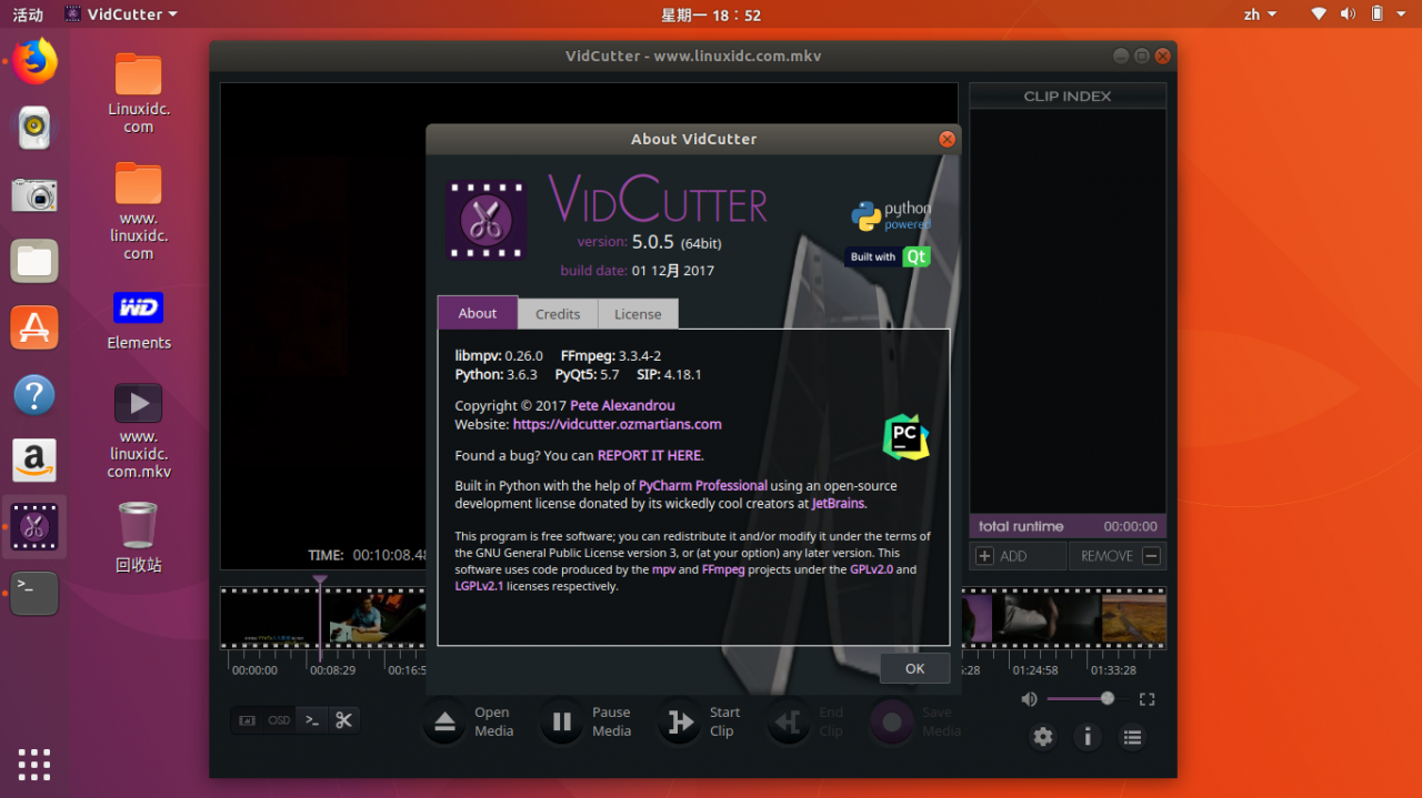 视频剪切软件Vidcutter 5.0.5发布：来瞅瞅视频剪切软件Vidcutter 5.0.5发布：来瞅瞅