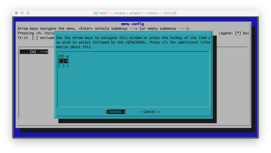 xmake v2.1.9版本发布，增加可视化图形菜单配置