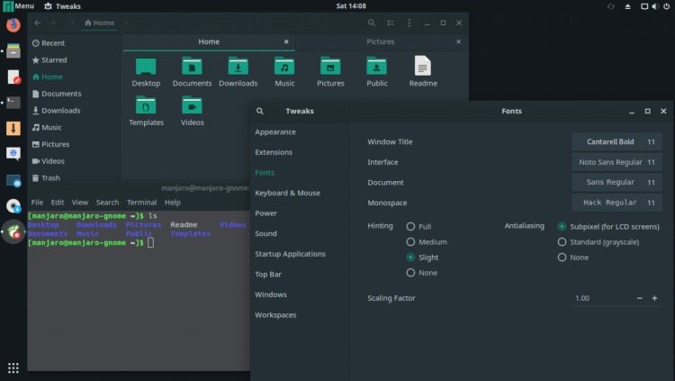 Manjaro GNOME Noto Sans