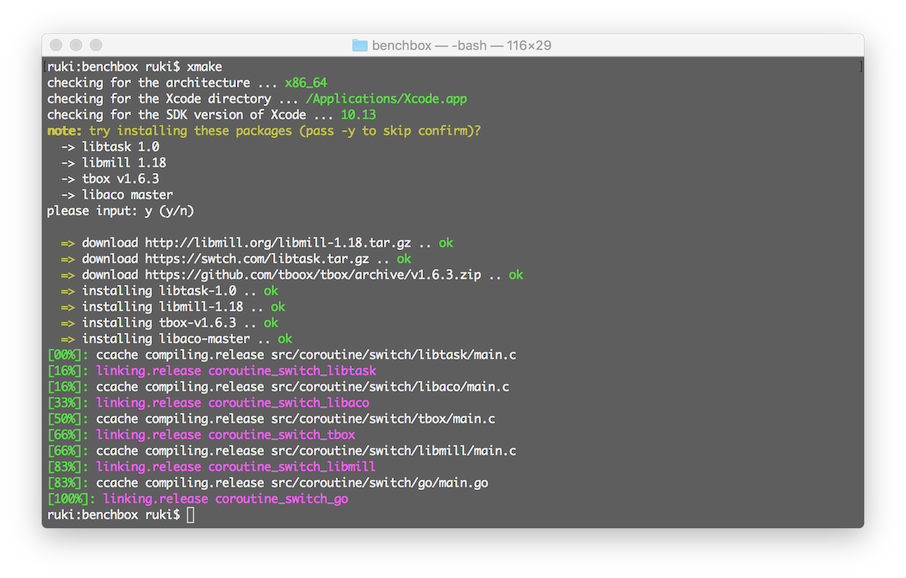 xmake v2.2.2, 让C/C++拥有包依赖自动构建