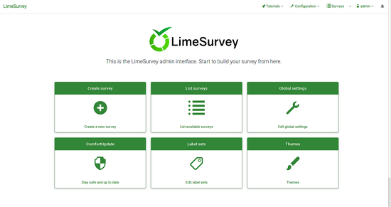 LimeSurvey仪表板