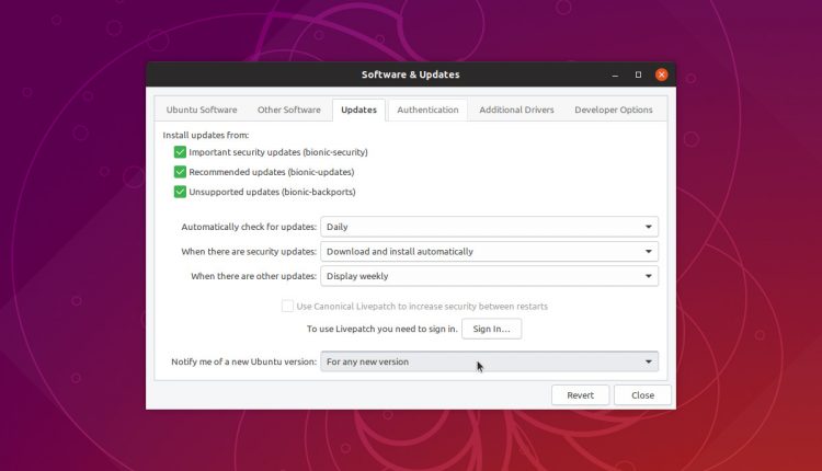 从18.04升级到ubuntu 18.10