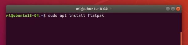 安装flatpak