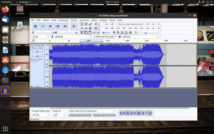 Ubuntu上的audacity 3.0.0