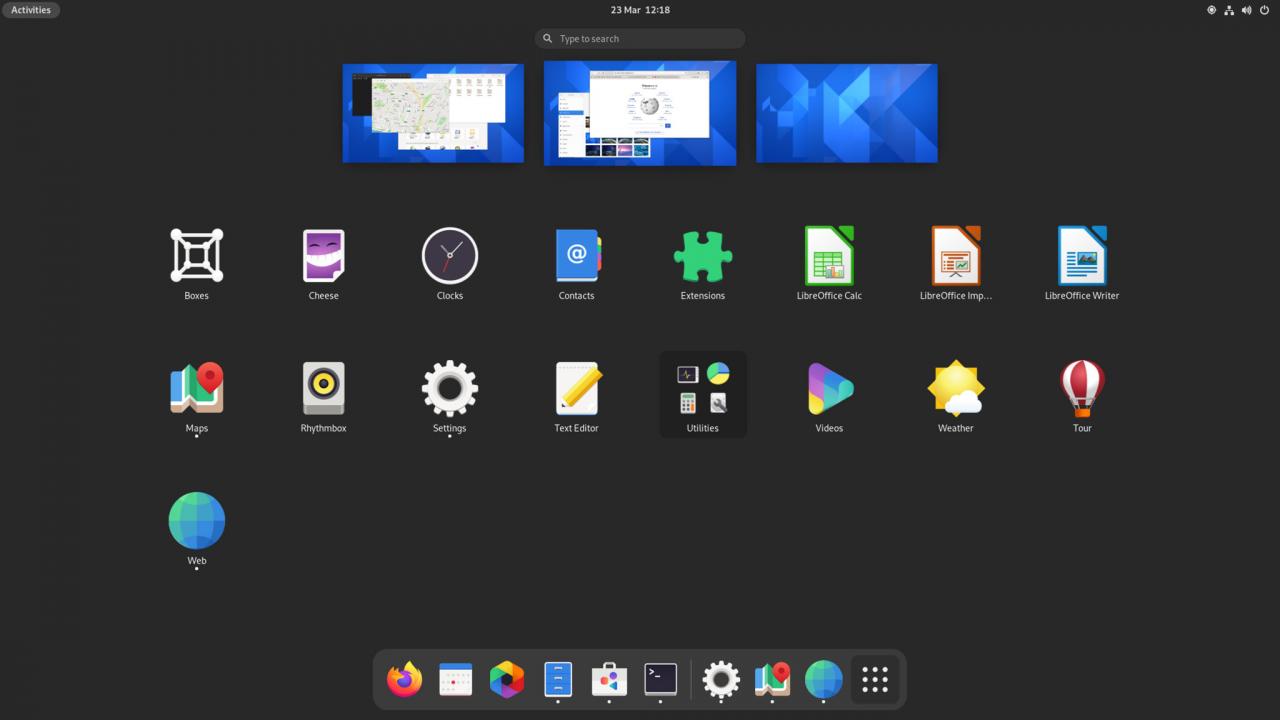 GNOME 40应用启动器