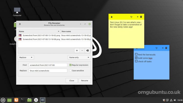 Linux Mint 20.2 便签应用截图