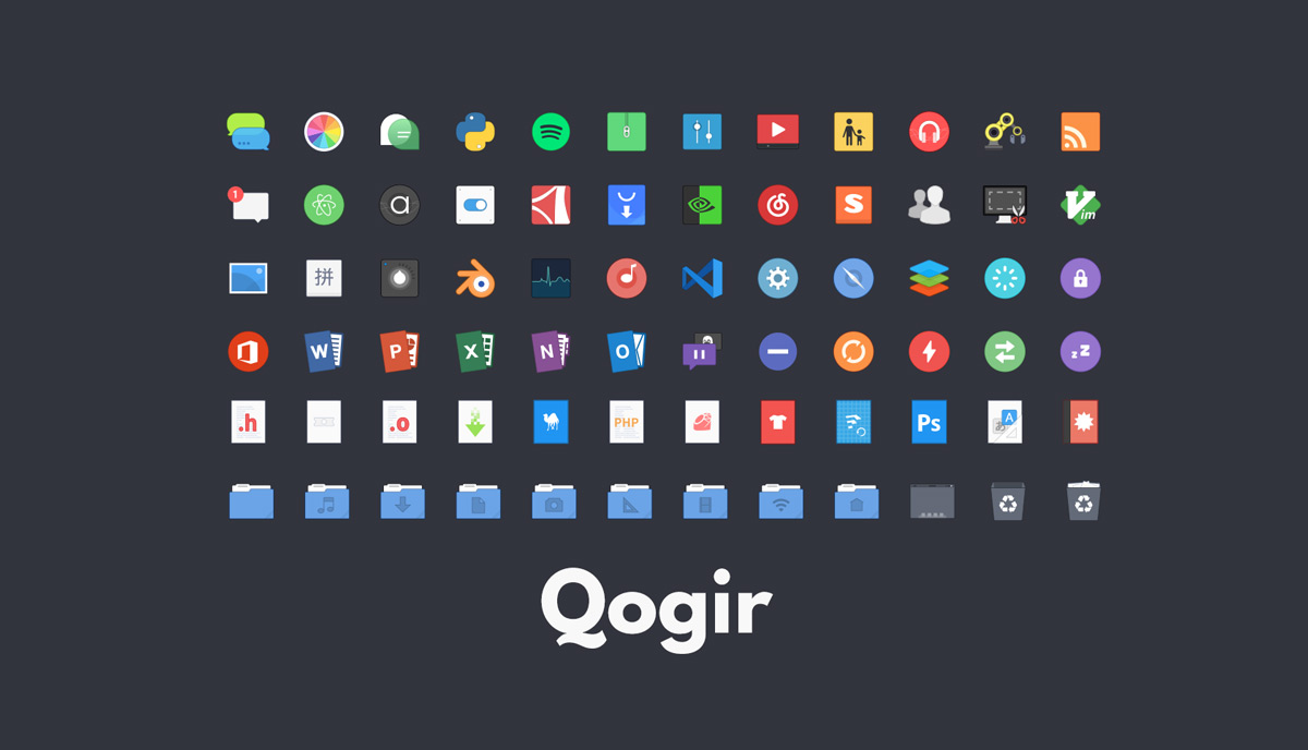 Linux 的 Qogir 图标主题