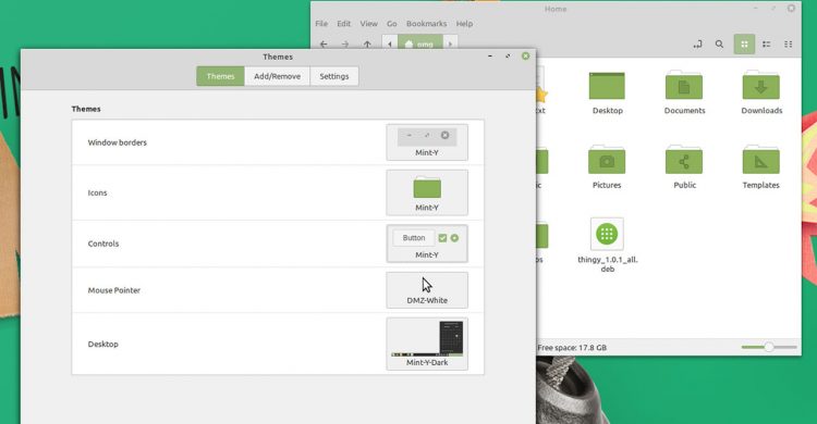 linux mint 20.2 mint-y 主题