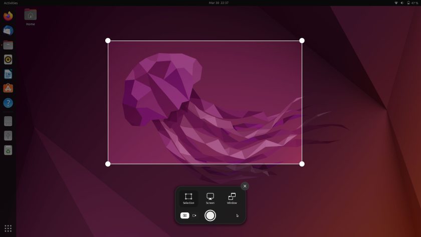 Ubuntu 22.04 beta：新的截图工具