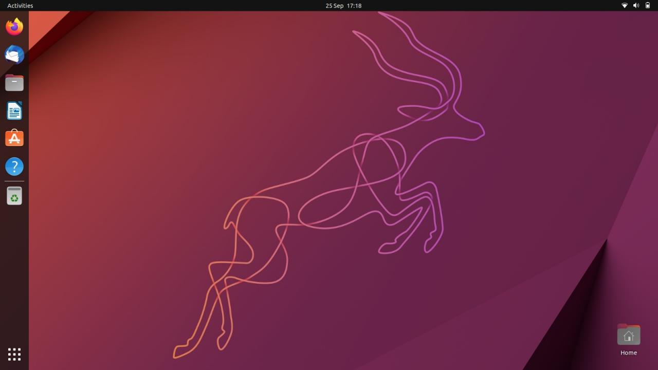 ubuntu 22.10 desktop screenshot