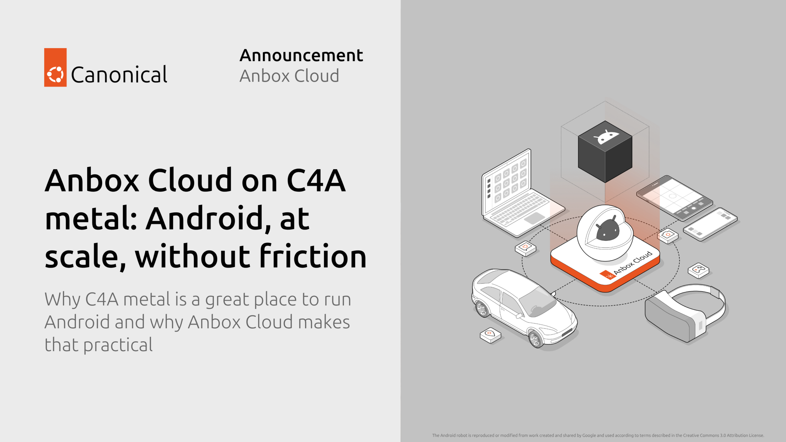 C4A metal + Anbox Cloud：Android云端无摩擦大规模部署