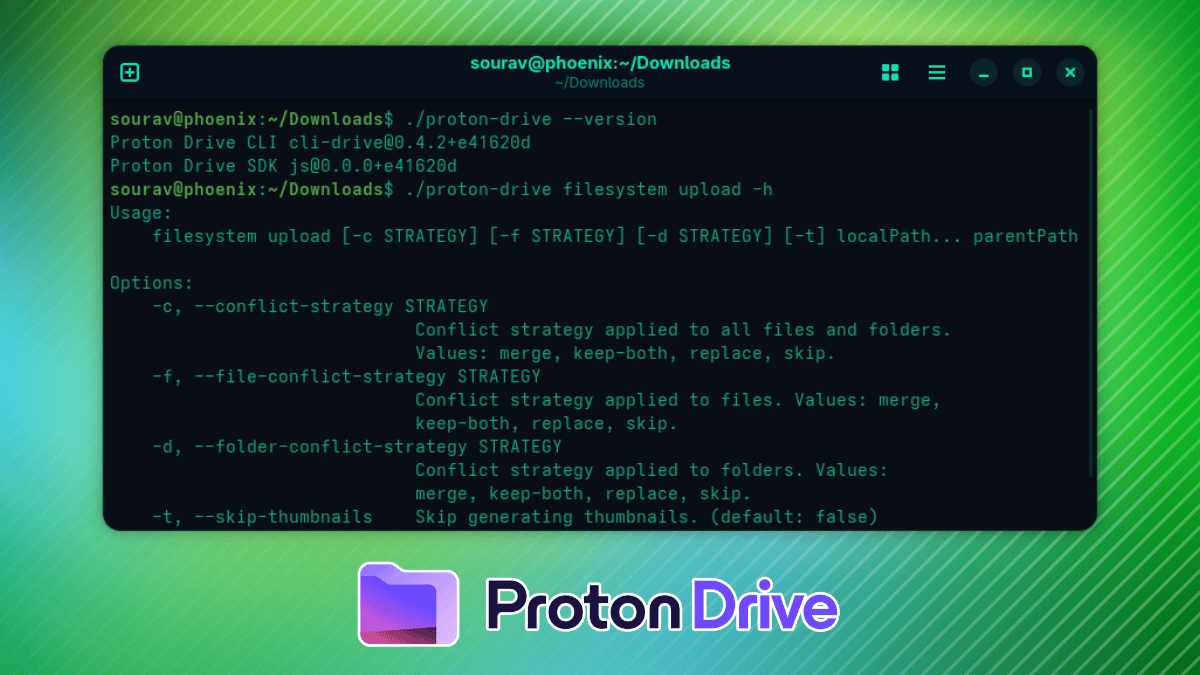 Proton Drive CLI上线,Linux终端用户福音