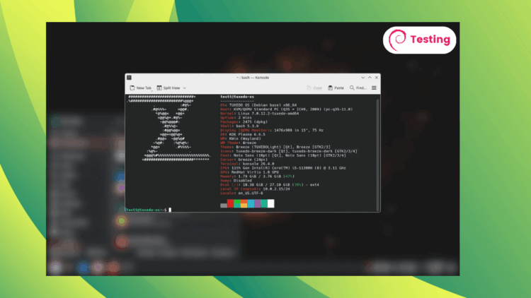 TUXEDO OS弃Ubuntu，Debian Testing永驻新基座