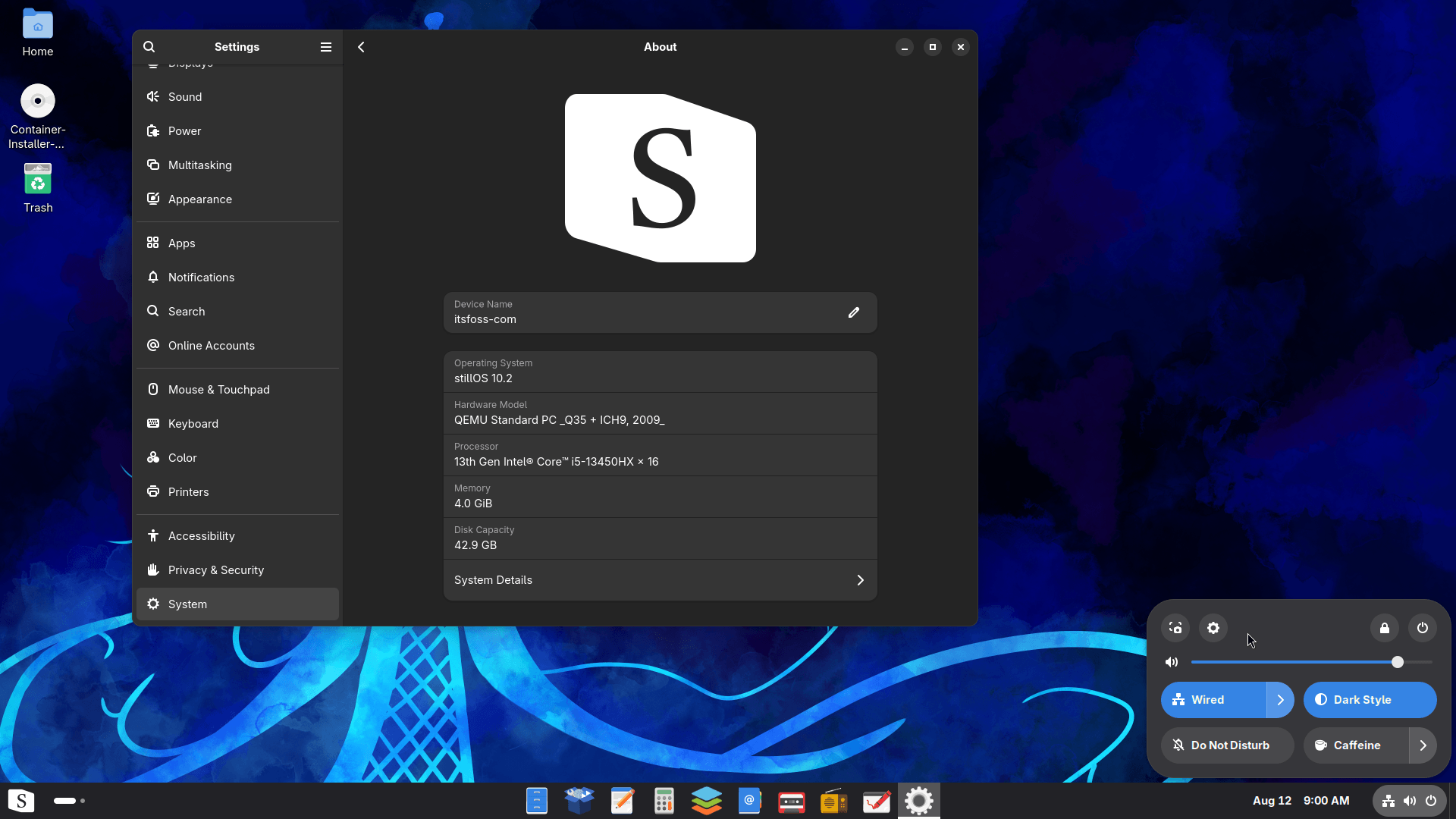 独立开发者再战江湖:stillOS主打免维护Linux桌面