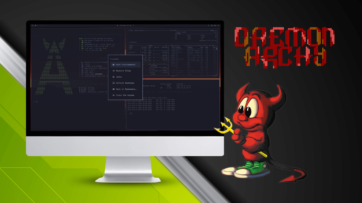 FreeBSD 也有"一键装机"了!Daemonarchy 让 BSD 桌面像 Arch 一样优雅