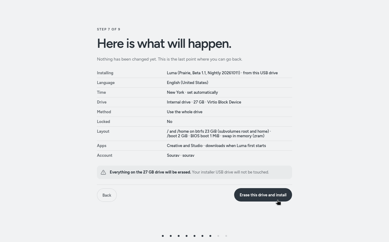 the luma installer
