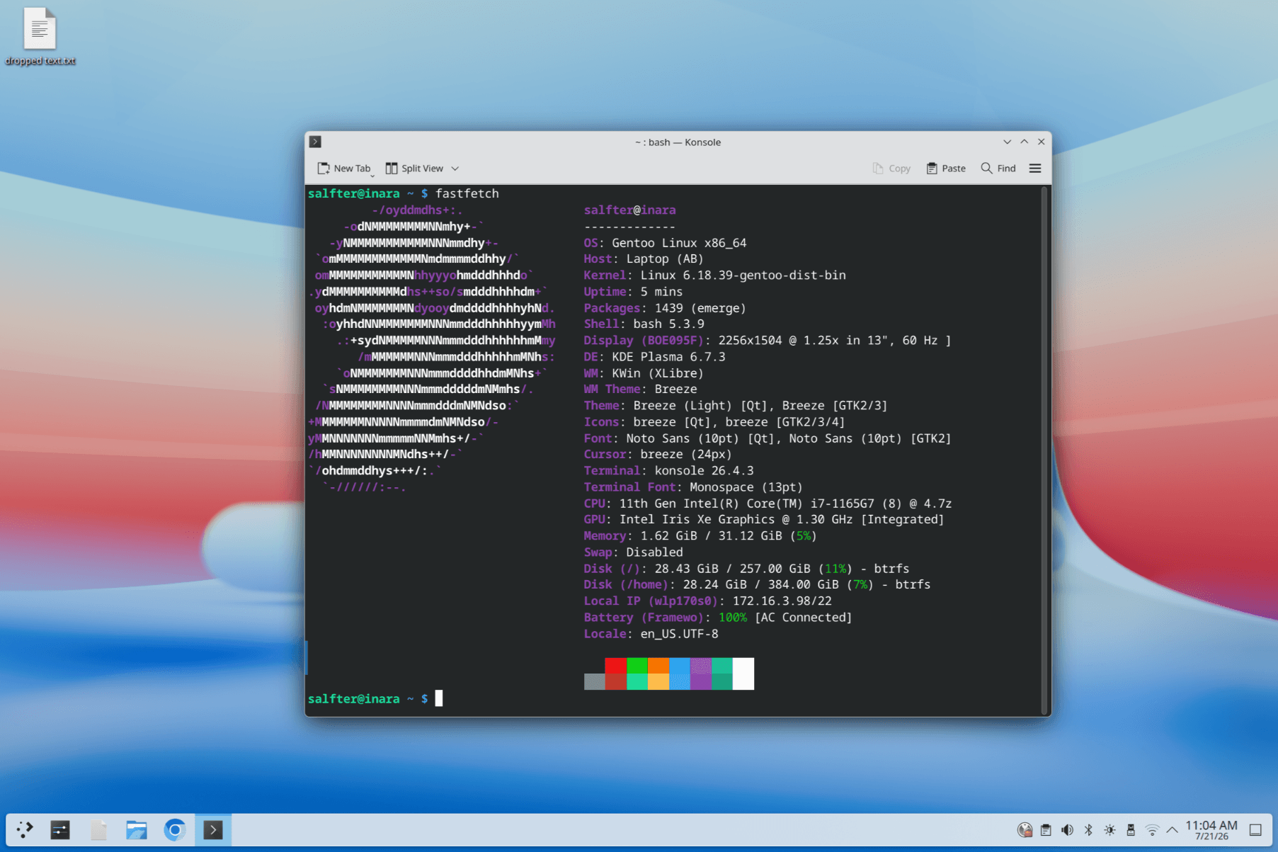 xlibre on gentoo